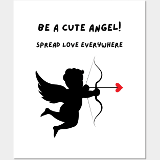 Be a Cute Angel! Spread Love Everywhere. Posters and Art